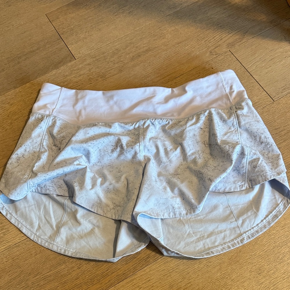 lululemon athletica Light blue speckled shorts